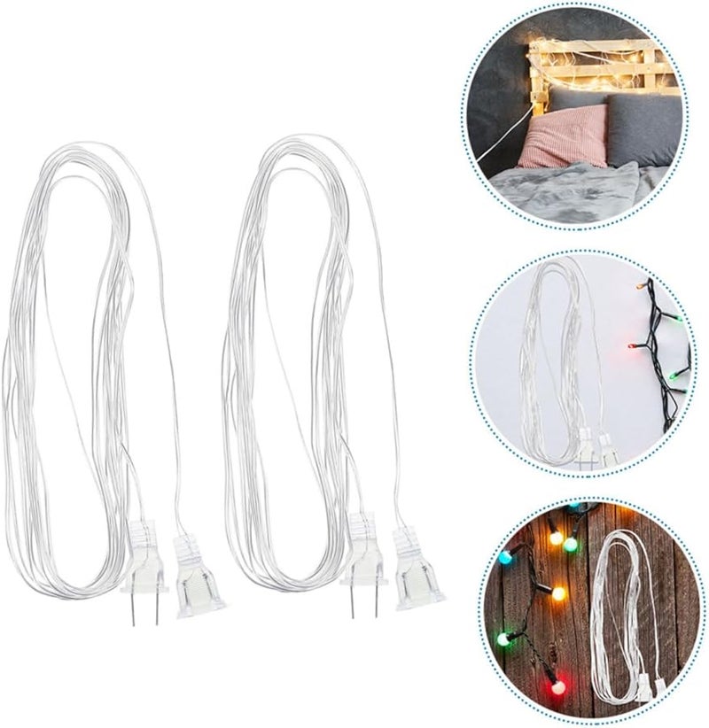 قطعتان من كابل تمديد ضوء الستارة LED بطول 3 أمتار بتصميم غير متشابك لتزيين المنزل والحفلات - Image 5